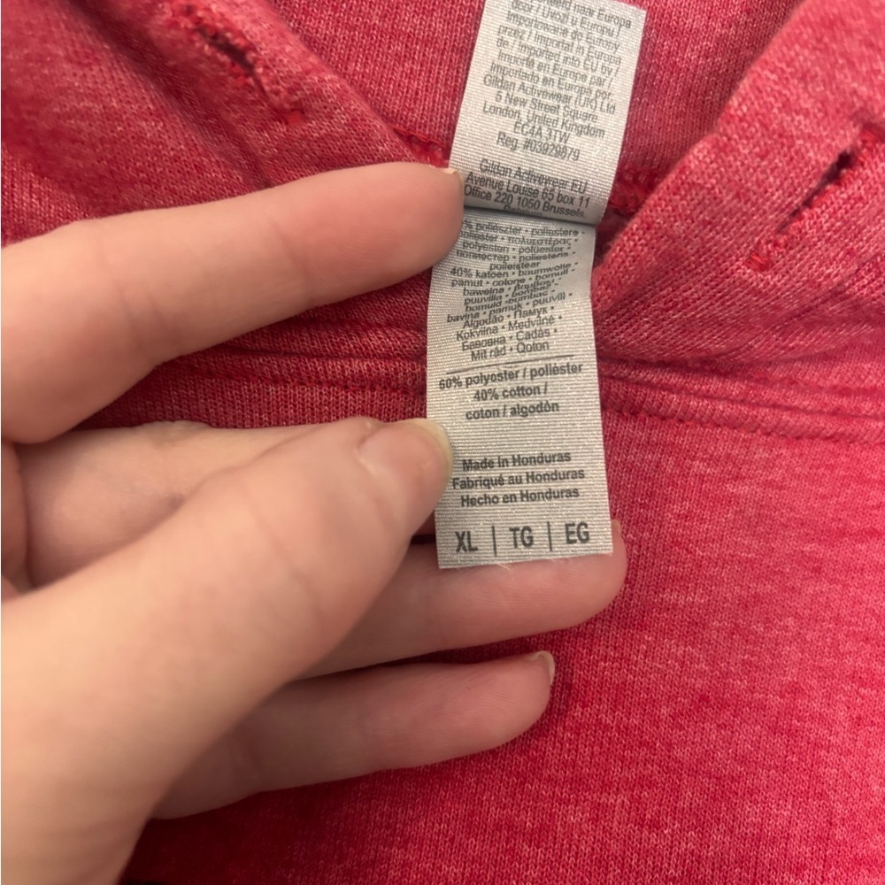Gildan Red San Antonio Crewneck Hoodie - Picture 3 of 4